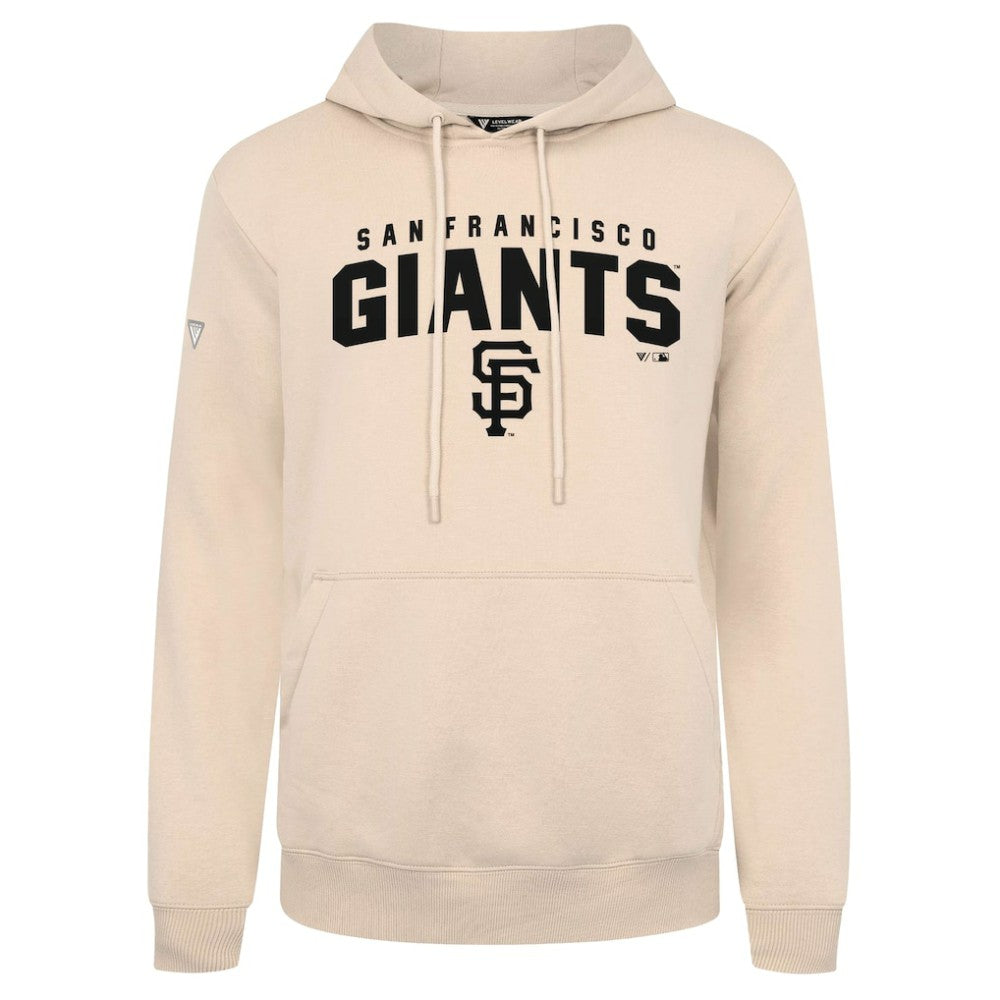 Khaki San Francisco Giants Levelwear Podium Team Arch Pullover Hoodie