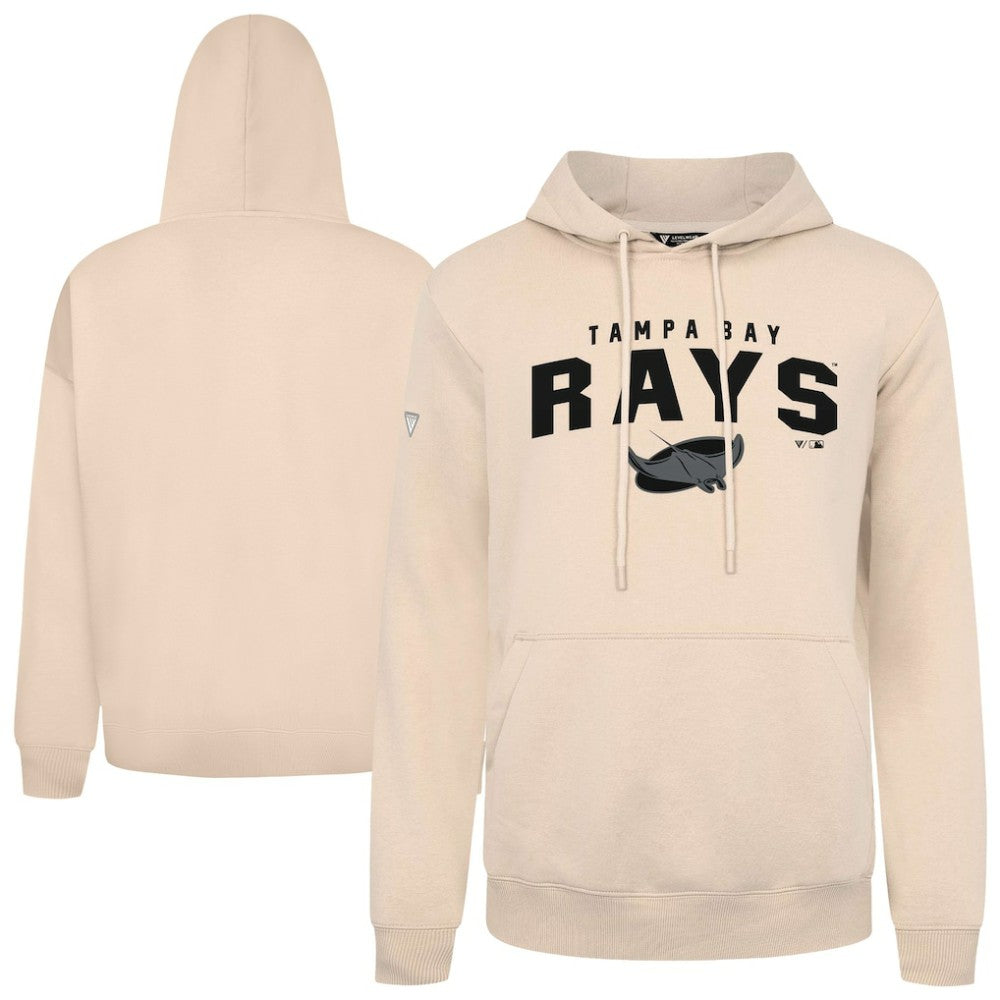 Khaki Tampa Bay Rays Levelwear Podium Team Arch Pullover Hoodie