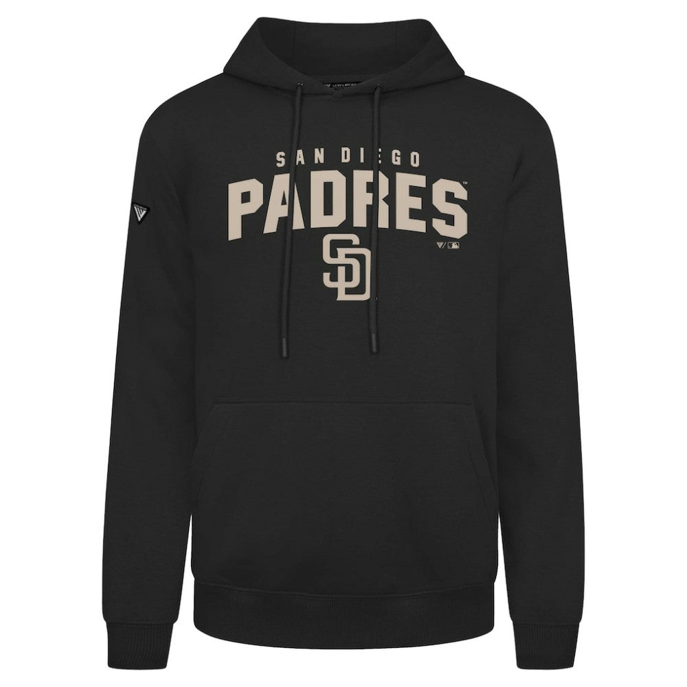 Black San Diego Padres Levelwear Podium Team Arch Pullover Hoodie