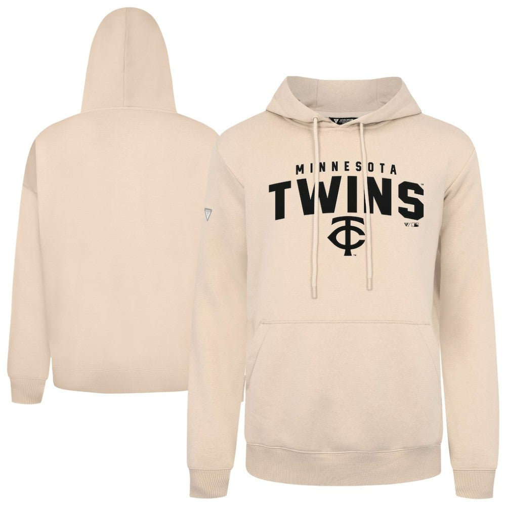 Khaki Minnesota Twins Levelwear Podium Team Arch Pullover Hoodie