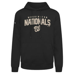 Black Washington Nationals Levelwear Podium Team Arch Pullover Hoodie