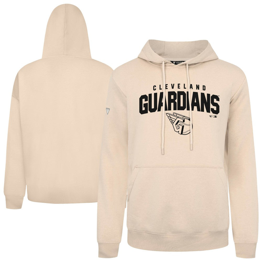 Khaki Cleveland Guardians Levelwear Podium Team Arch Pullover Hoodie