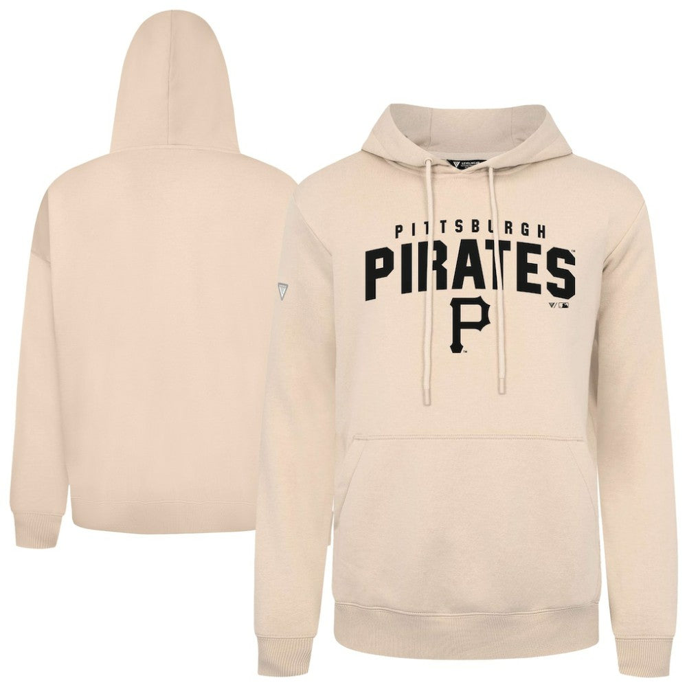 Khaki Pittsburgh Pirates Levelwear Podium Team Arch Pullover Hoodie