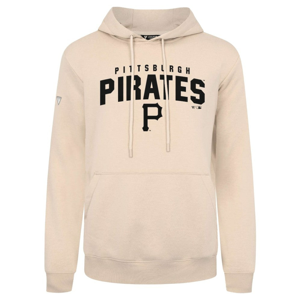 Khaki Pittsburgh Pirates Levelwear Podium Team Arch Pullover Hoodie