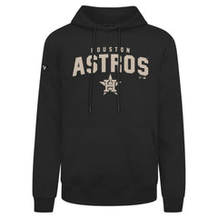 Black Houston Astros Levelwear Podium Team Arch Pullover Hoodie