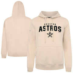 Khaki Houston Astros Levelwear Podium Team Arch Pullover Hoodie