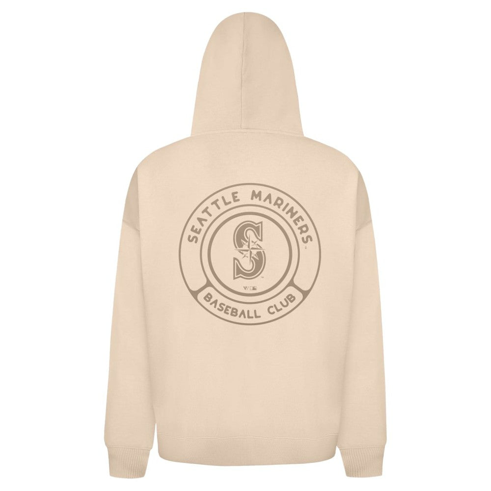 Khaki Seattle Mariners Levelwear Uphill Oversized Full-Zip Hoodie