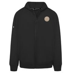 Black Washington Nationals Levelwear Uphill Oversized Full-Zip Hoodie