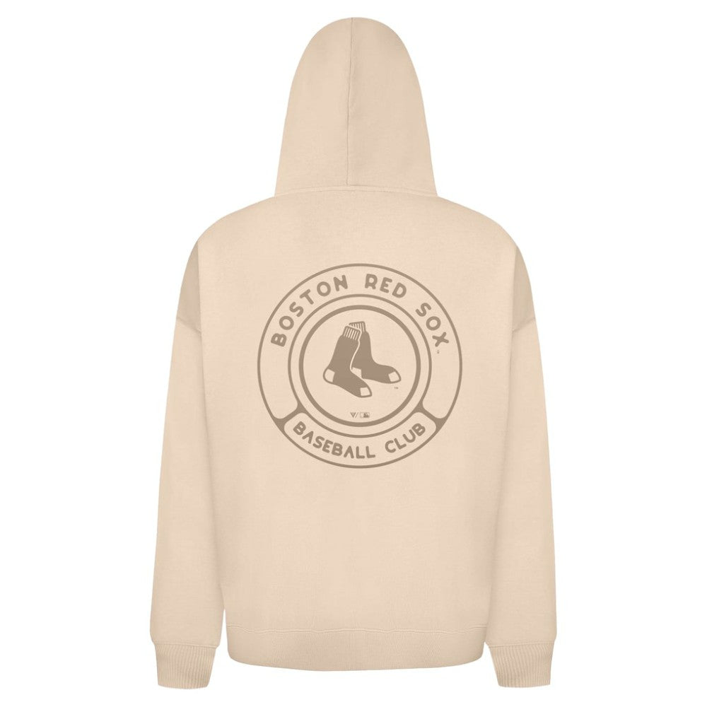 Khaki Boston Red Sox Levelwear Uphill Oversized Full-Zip Hoodie