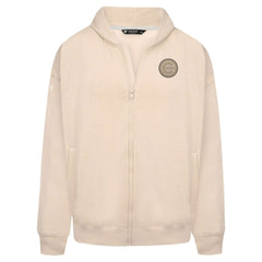 Khaki Chicago Cubs Levelwear Uphill Oversized Full-Zip Hoodie