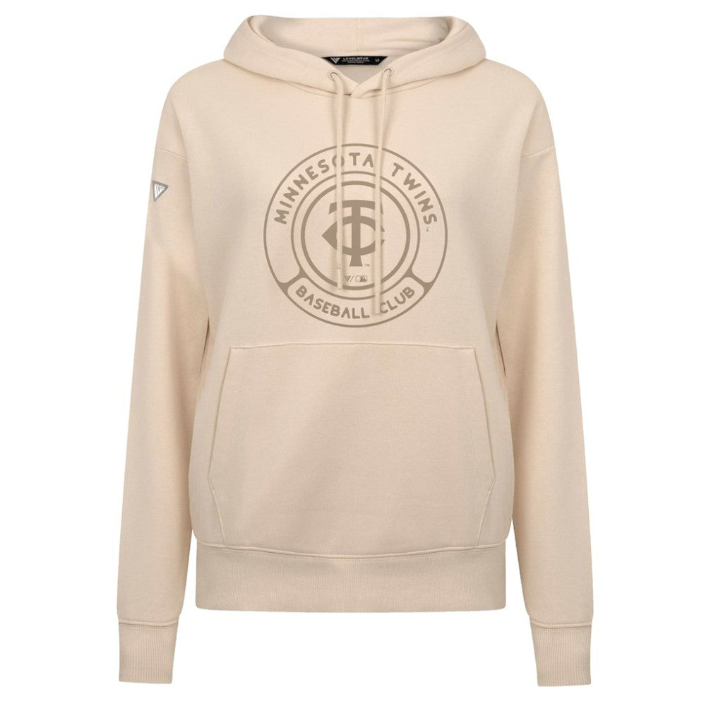 Khaki Minnesota Twins Levelwear Women's Adorn Gateway Pullover Hoodie