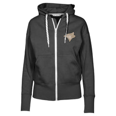 Black Toronto Blue Jays Levelwear Women's Gardinia Full-Zip Hoodie