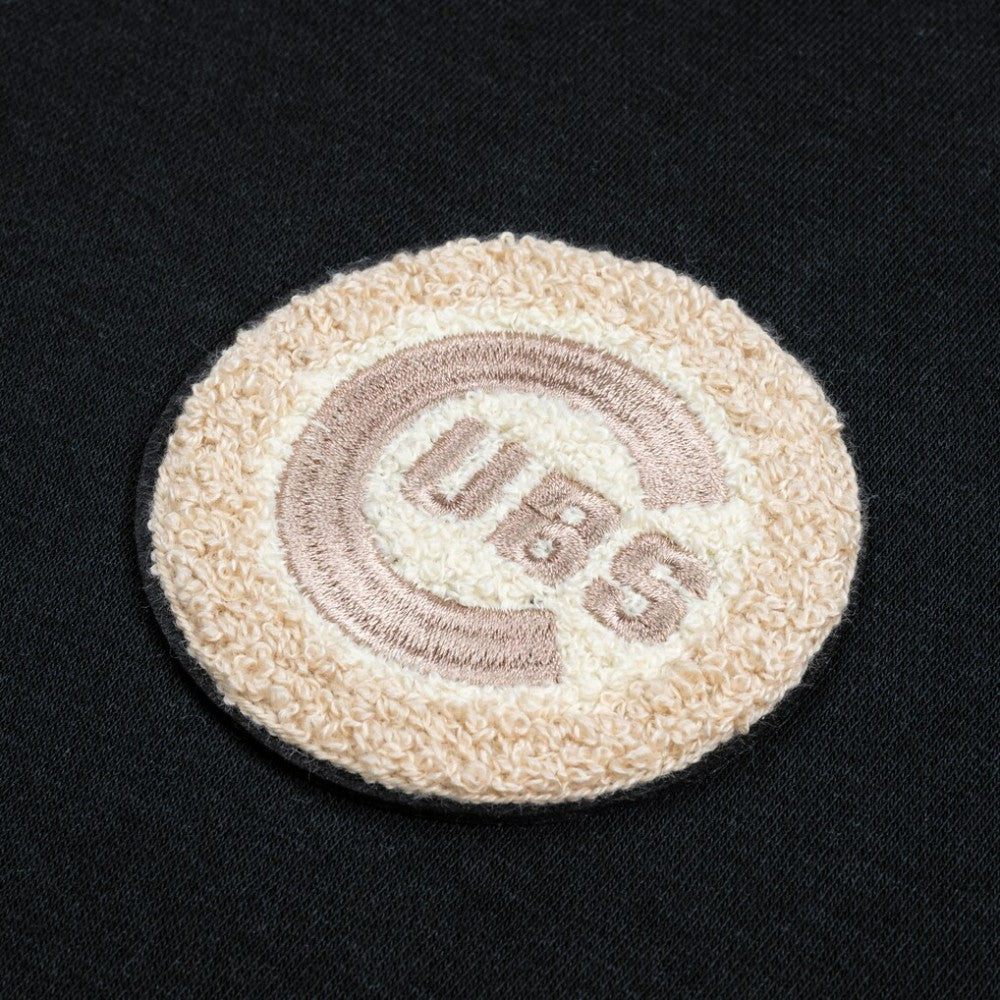 Black Chicago Cubs Levelwear Women's Gardinia Full-Zip Hoodie