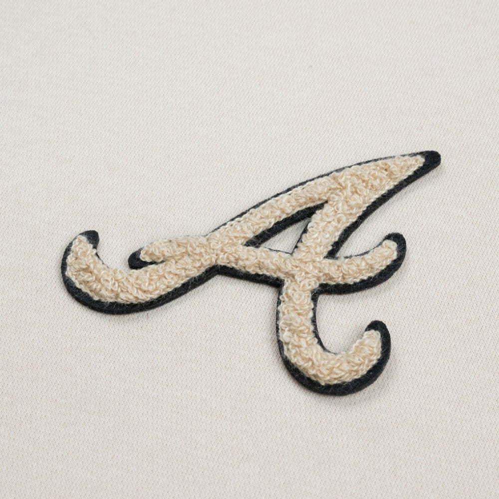 Khaki Atlanta Braves Levelwear Women's Gardinia Full-Zip Hoodie