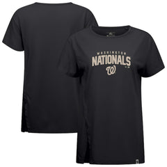 Black Washington Nationals Levelwear Influx Team Arch T-Shirt