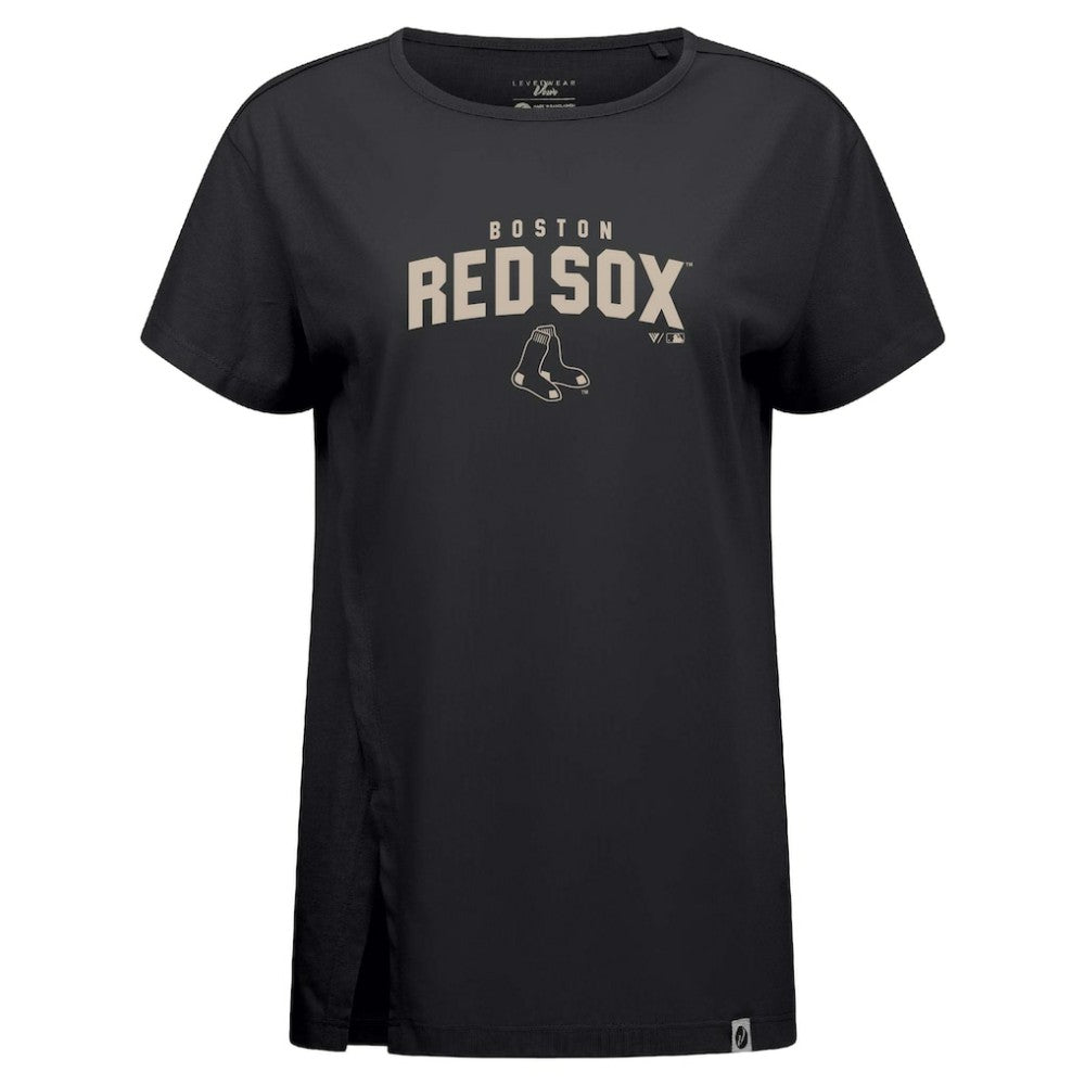 Black Boston Red Sox Levelwear Influx Team Arch T-Shirt