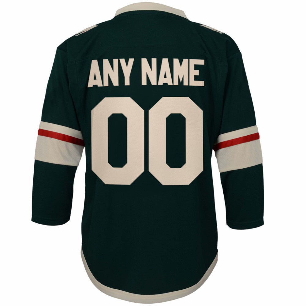 NHL Minnesota Wild Youth Replica Custom Jersey