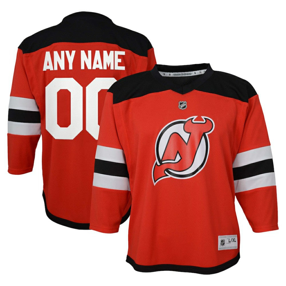 NHL New Jersey Devils Youth Replica Custom Jersey