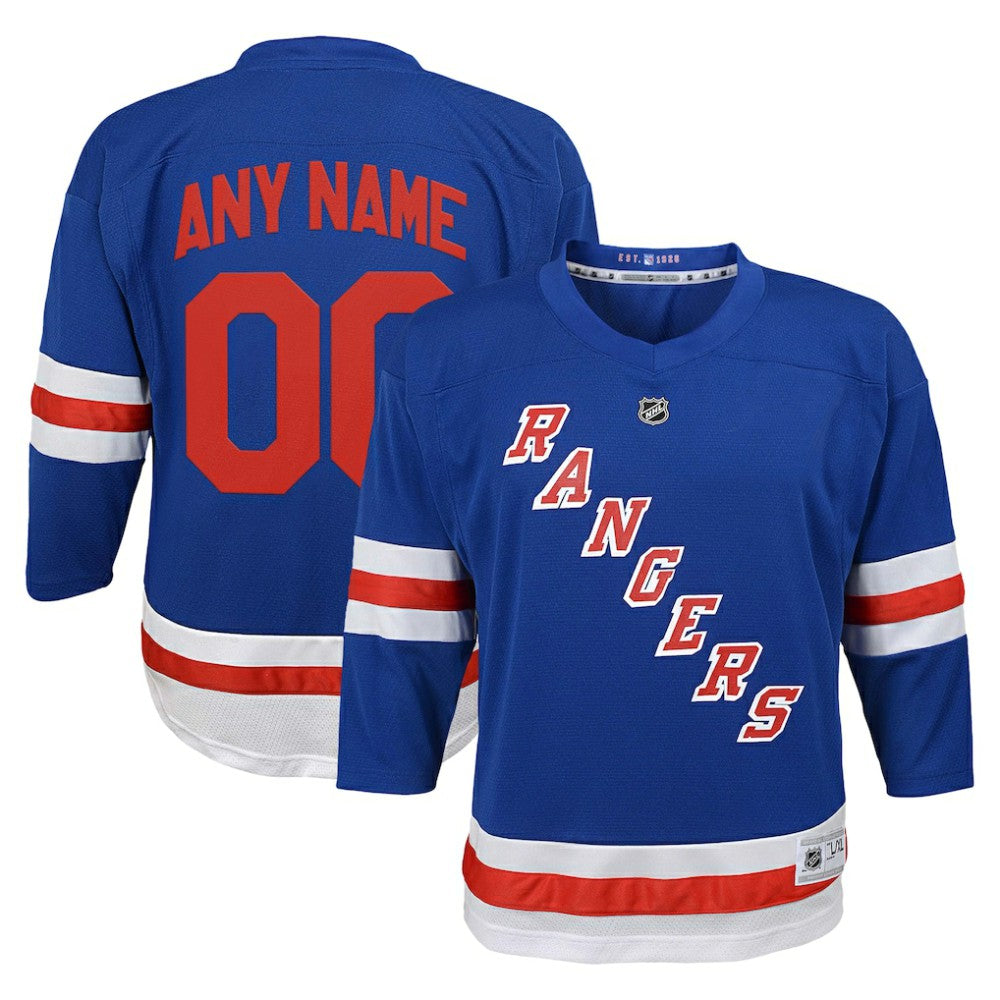 NHL New York Rangers Youth Replica Custom Jersey