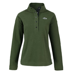 Cutter & Buck Women's Hunts Point Eco Half-Snap Sweatshirt - Baltimore Ravens Sweatshirts
