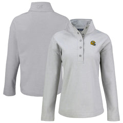 Cutter & Buck Women's Hunts Point Eco Half-Snap Sweatshirt - Green Bay Packers Sweatshirts