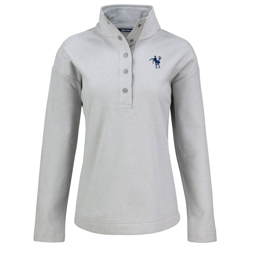 Cutter & Buck Women's Hunts Point Eco Half-Snap Sweatshirt - Indianapolis Colts Sweatshirts