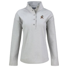 Cutter & Buck Women's Hunts Point Eco Half-Snap Sweatshirt - Cleveland Browns Sweatshirts