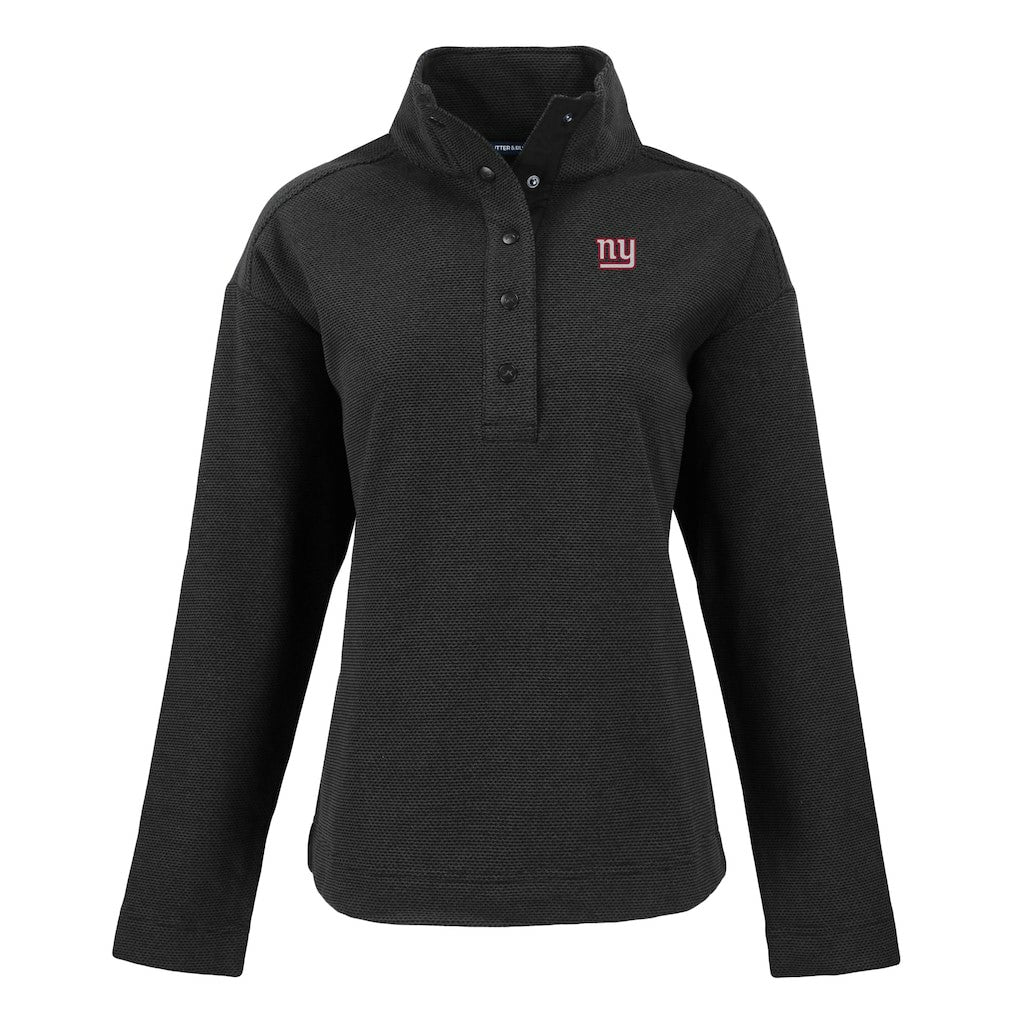Cutter & Buck Women's Hunts Point Eco Half-Snap Sweatshirt - New York Giants Sweatshirts