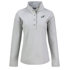 Cutter & Buck Women's Hunts Point Eco Half-Snap Sweatshirt - Philadelphia Eagles Sweatshirts