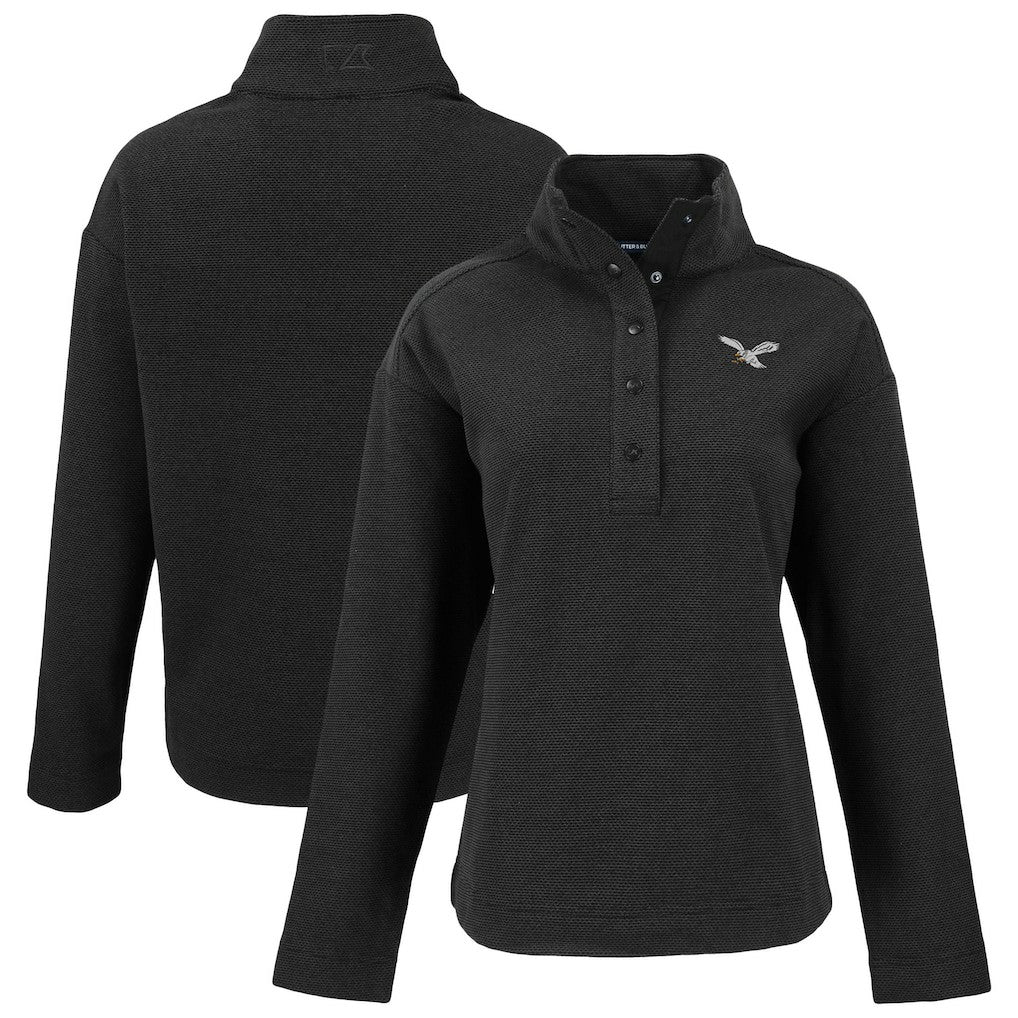 Cutter & Buck Women's Hunts Point Eco Half-Snap Sweatshirt - Philadelphia Eagles Sweatshirts