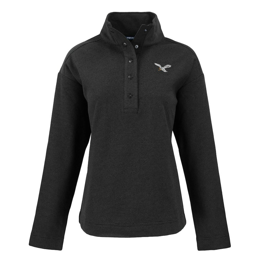 Cutter & Buck Women's Hunts Point Eco Half-Snap Sweatshirt - Philadelphia Eagles Sweatshirts