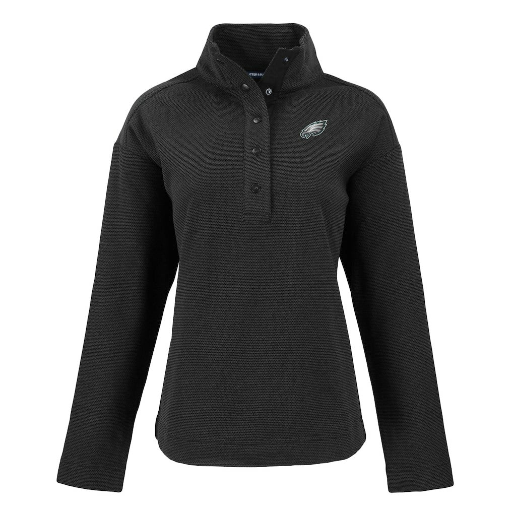 Cutter & Buck Women's Hunts Point Eco Half-Snap Sweatshirt - Philadelphia Eagles Sweatshirts