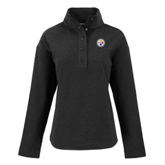 Cutter & Buck Women's Hunts Point Eco Half-Snap Sweatshirt - Pittsburgh Steelers Sweatshirts