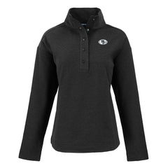 Cutter & Buck Women's Hunts Point Eco Half-Snap Sweatshirt - San Francisco 49ers Sweatshirts