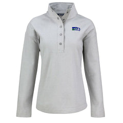 Cutter & Buck Women's Hunts Point Eco Half-Snap Sweatshirt - Seattle Seahawks Sweatshirts
