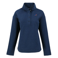 Cutter & Buck Women's Hunts Point Eco Half-Snap Sweatshirt - Washington Commanders Sweatshirts