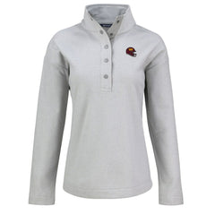 Cutter & Buck Women's Hunts Point Eco Half-Snap Sweatshirt - Washington Commanders Sweatshirts