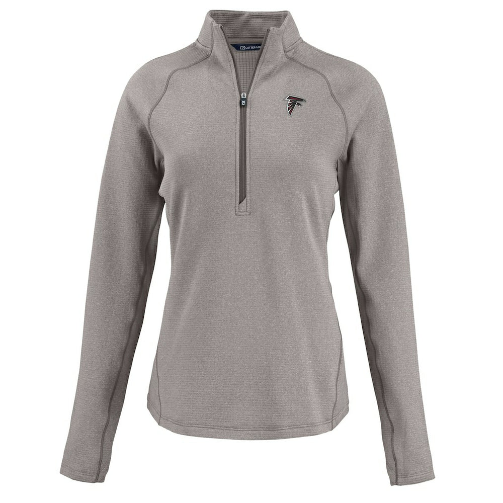 Cutter & Buck Women's Peshastin Eco Fleece Recycled Tri-Blend Raglan Half-Zip Jacket - Atlanta Falcons Jackets