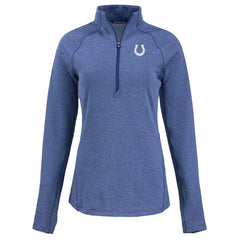 Cutter & Buck Women's Peshastin Eco Fleece Recycled Tri-Blend Raglan Half-Zip Jacket - Indianapolis Colts Jackets