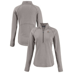 Cutter & Buck Women's Peshastin Eco Fleece Recycled Tri-Blend Raglan Half-Zip Jacket - Denver Broncos Jackets