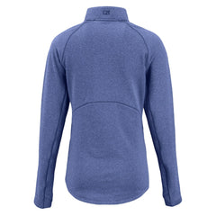Cutter & Buck Women's Peshastin Eco Fleece Recycled Tri-Blend Raglan Half-Zip Jacket - Denver Broncos Jackets