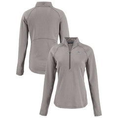 Cutter & Buck Women's Peshastin Eco Fleece Recycled Tri-Blend Raglan Half-Zip Jacket - Denver Broncos Jackets