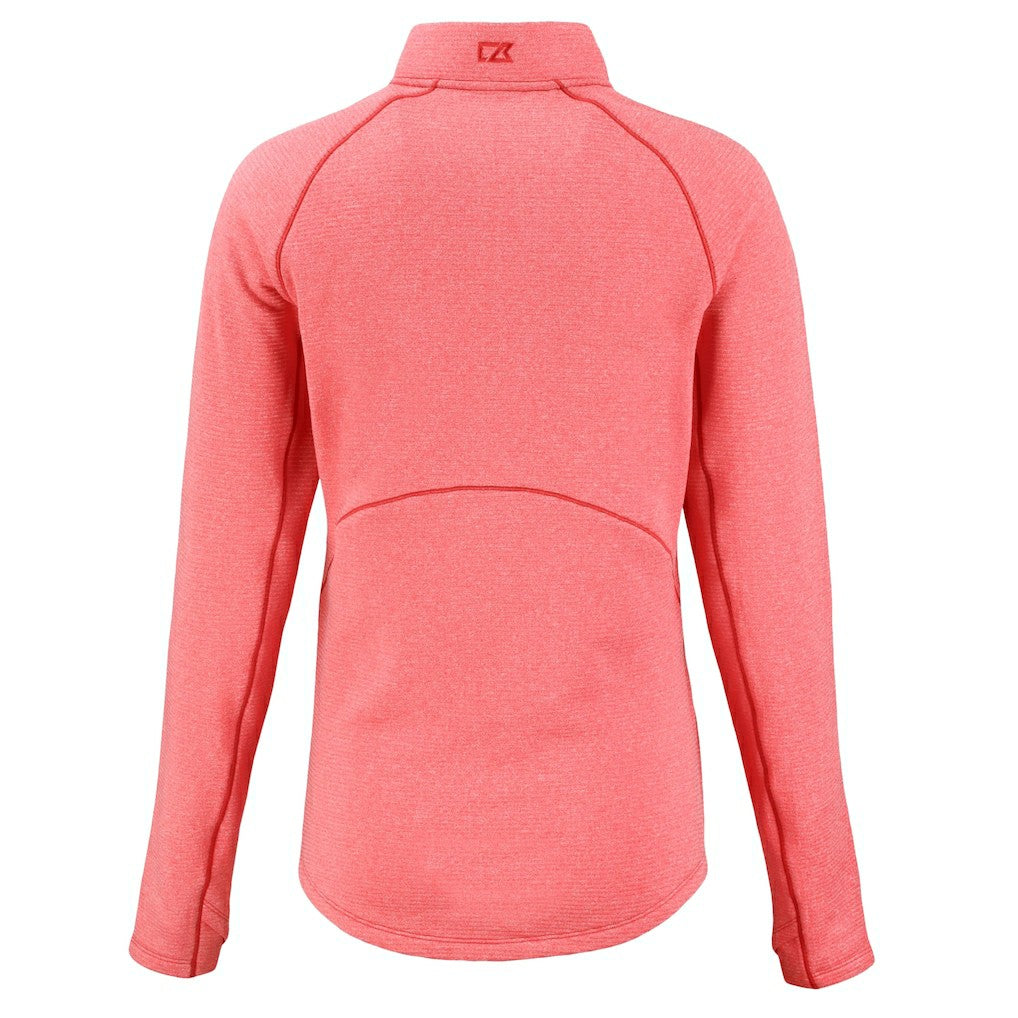Cutter & Buck Women's Peshastin Eco Fleece Recycled Tri-Blend Raglan Half-Zip Jacket - Kansas City Chiefs Jackets
