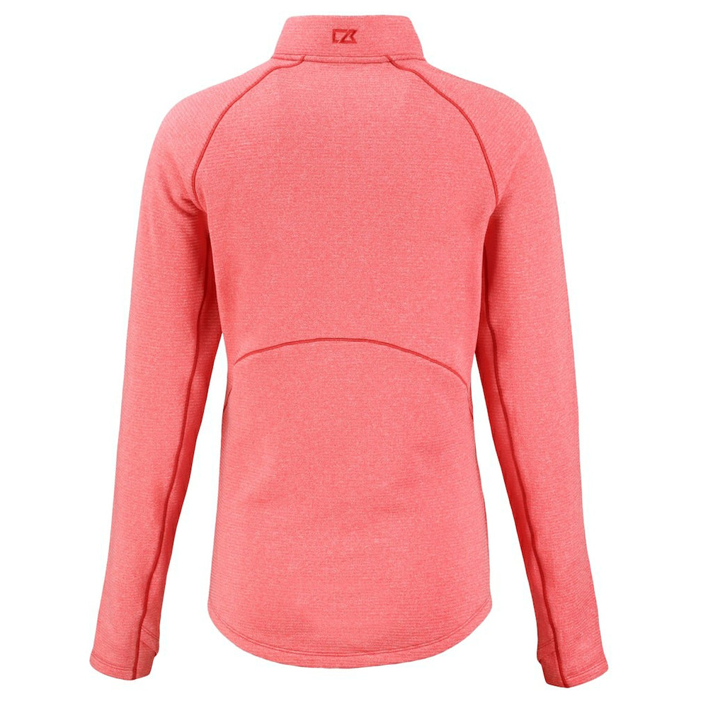 Cutter & Buck Women's Peshastin Eco Fleece Recycled Tri-Blend Raglan Half-Zip Jacket - Kansas City Chiefs Jackets