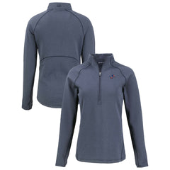 Cutter & Buck Women's Americana Peshastin Eco Fleece Recycled Tri-Blend Raglan Half-Zip Jacket - Detroit Lions Jackets