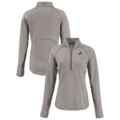 Cutter & Buck Women's Americana Peshastin Eco Fleece Recycled Tri-Blend Raglan Half-Zip Jacket - Detroit Lions Jackets