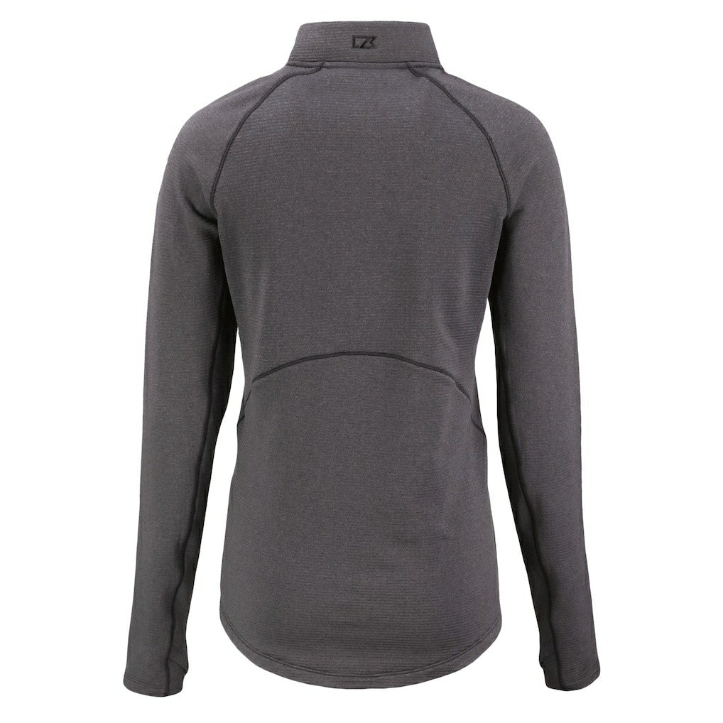 Cutter & Buck Women's Peshastin Eco Fleece Recycled Tri-Blend Raglan Half-Zip Jacket - Miami Dolphins Jackets