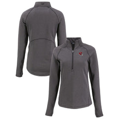 Cutter & Buck Women's Peshastin Eco Fleece Recycled Tri-Blend Raglan Half-Zip Jacket - Kansas City Chiefs Jackets