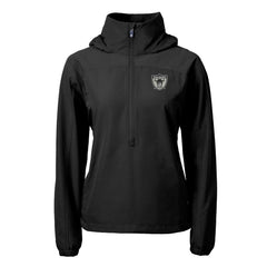 Cutter & Buck Women's Charter Eco Recycled Half-Zip Hooded Anorak Jacket - Las Vegas Raiders Jackets