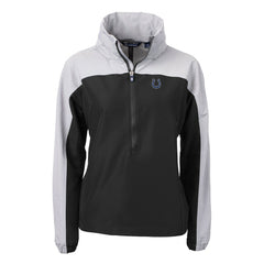 Cutter & Buck Women's Charter Eco Recycled Half-Zip Hooded Anorak Jacket - Indianapolis Colts Jackets